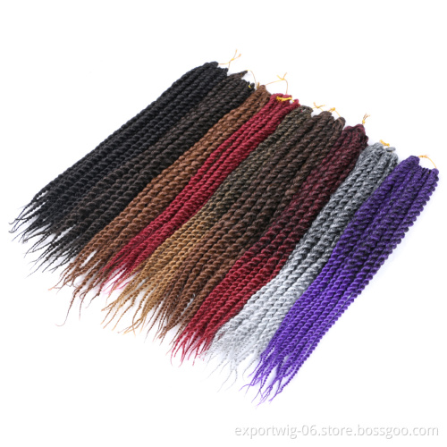 12inch 18inch Twist Crochet Braids hair Senegalese Twist ombre jumbo Crochet Synthetic Braiding Hair Extensions